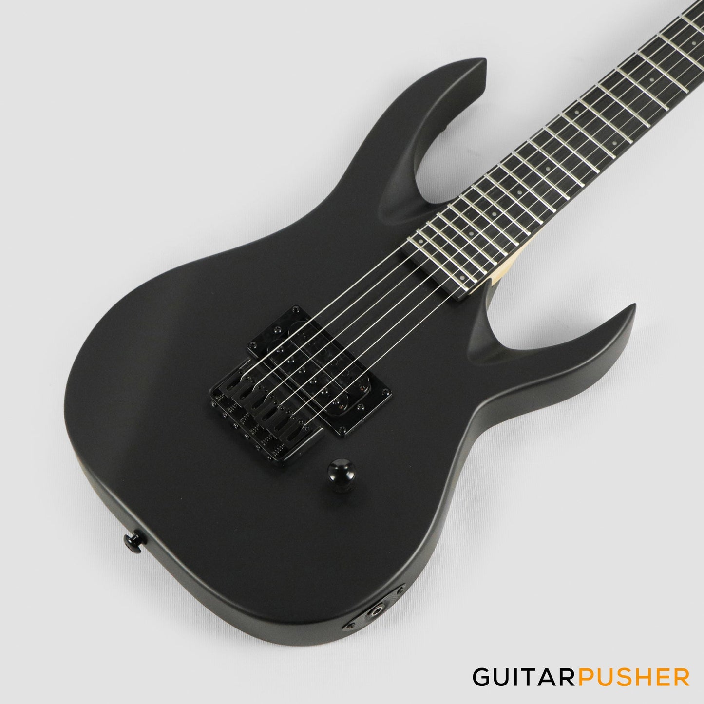 S by Solar AB4.61MC-E Carbon Black Short Scale Electric Guitar