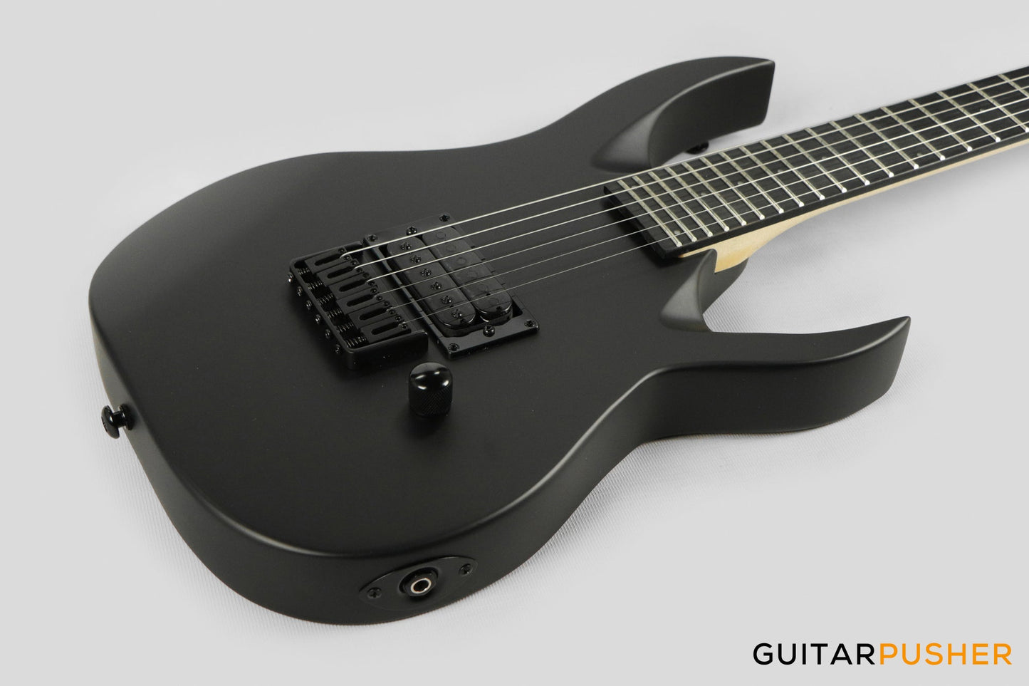 S by Solar AB4.61MC-E Carbon Black Short Scale Electric Guitar