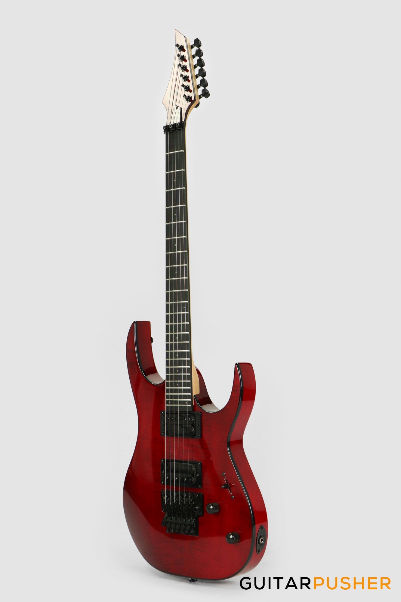 S by Solar SB4.6FRFBR-E Flame Blood Red Electric Guitar w/ Floyd Rose