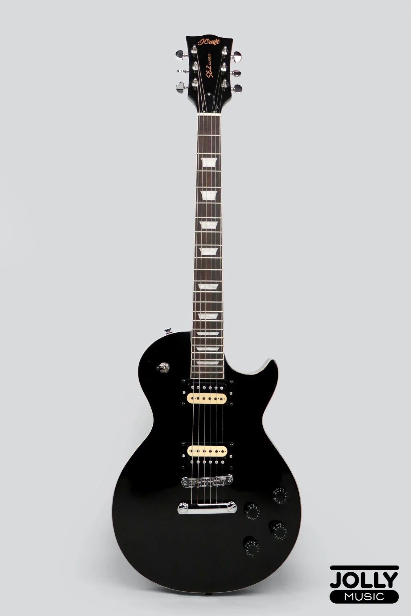 J-Craft SC-2 Single Cut Electric Guitar - Tuxedo Black