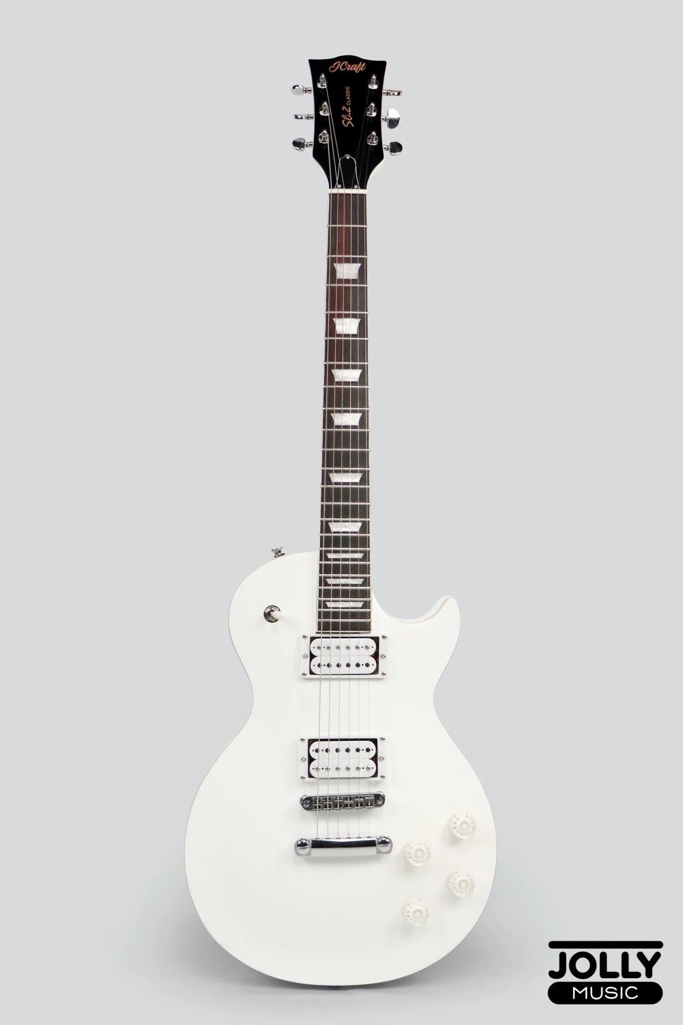 J-Craft SC-2 Single Cut Electric Guitar - Snow White