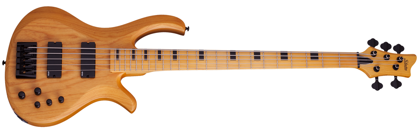 Schecter Session Series Riot-5 5-String Bass (Aged Natural Satin)