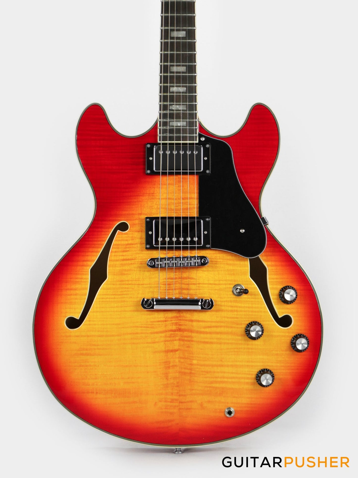 Sire H7 Maple Hollowbody Electric Guitar - Cherry Sunburst (2023)