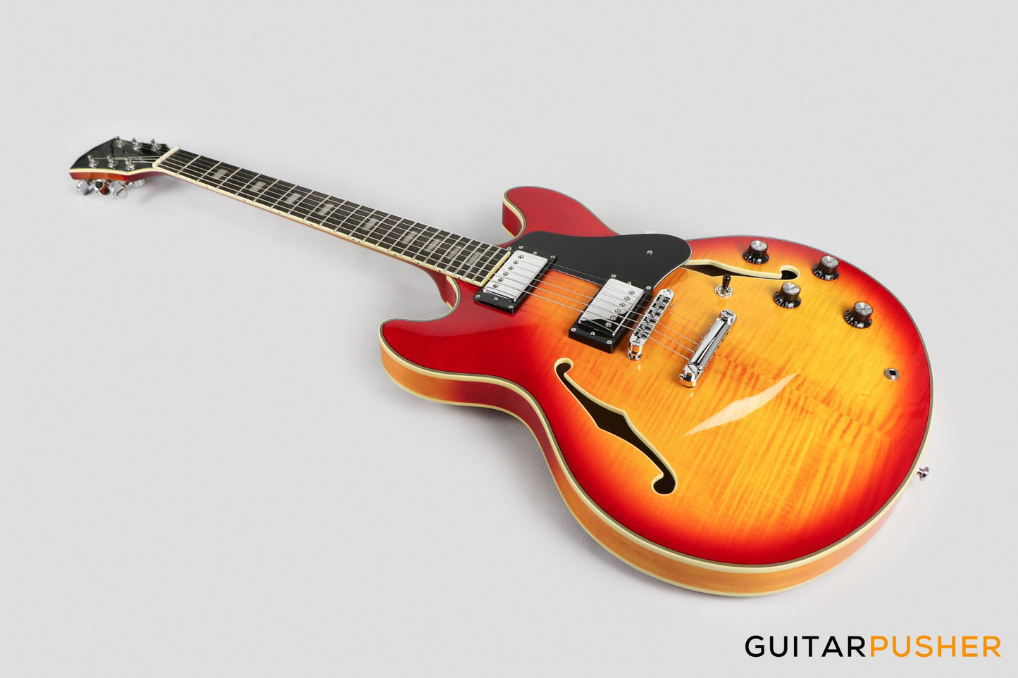 Sire H7 Maple Hollowbody Electric Guitar - Cherry Sunburst (2023)