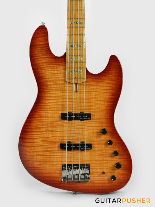 Sire V10 Swamp Ash 4-String Bass Guitar (2nd gen) with Premium Gig Bag - Tobacco Sunburst