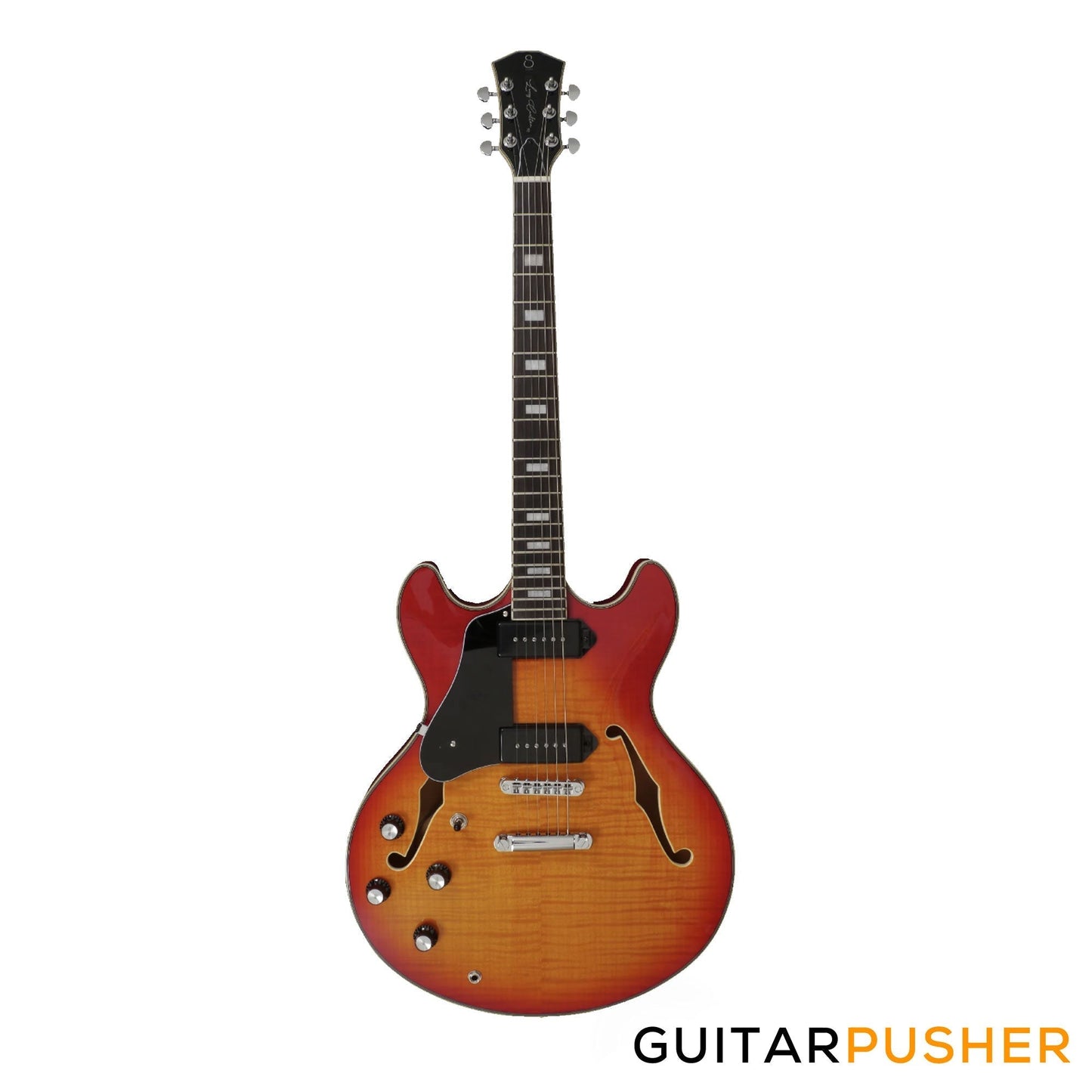 Sire H7V Maple Hollowbody Electric Guitar 2023 LEFT HAND - Cherry Sunburst
