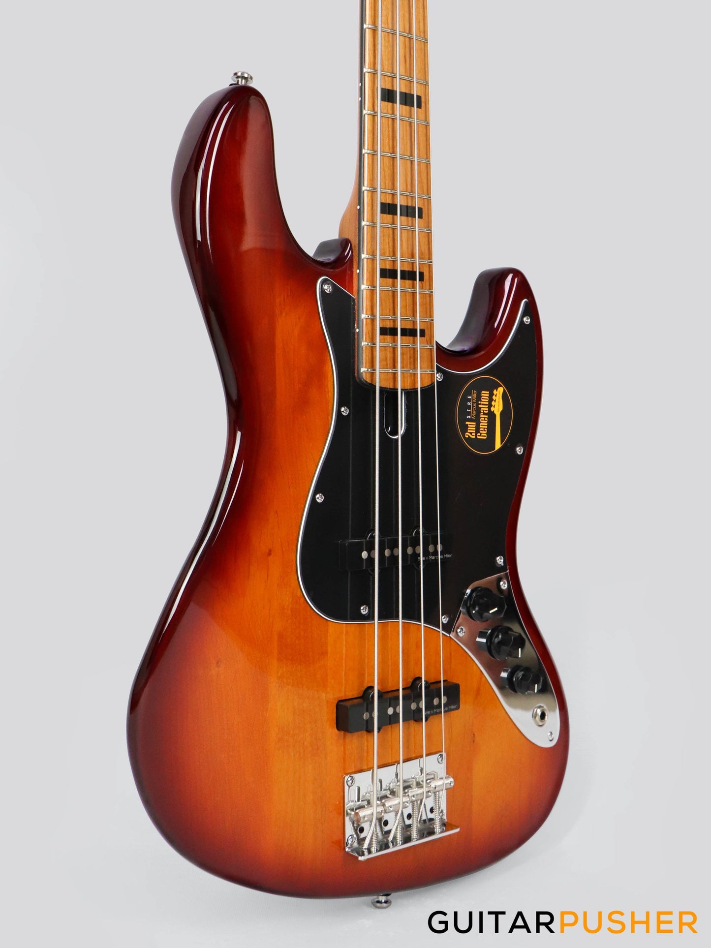 Sire V5 Alder 4-String JB Bass with Premium Gig Bag - Tobacco Sunburst