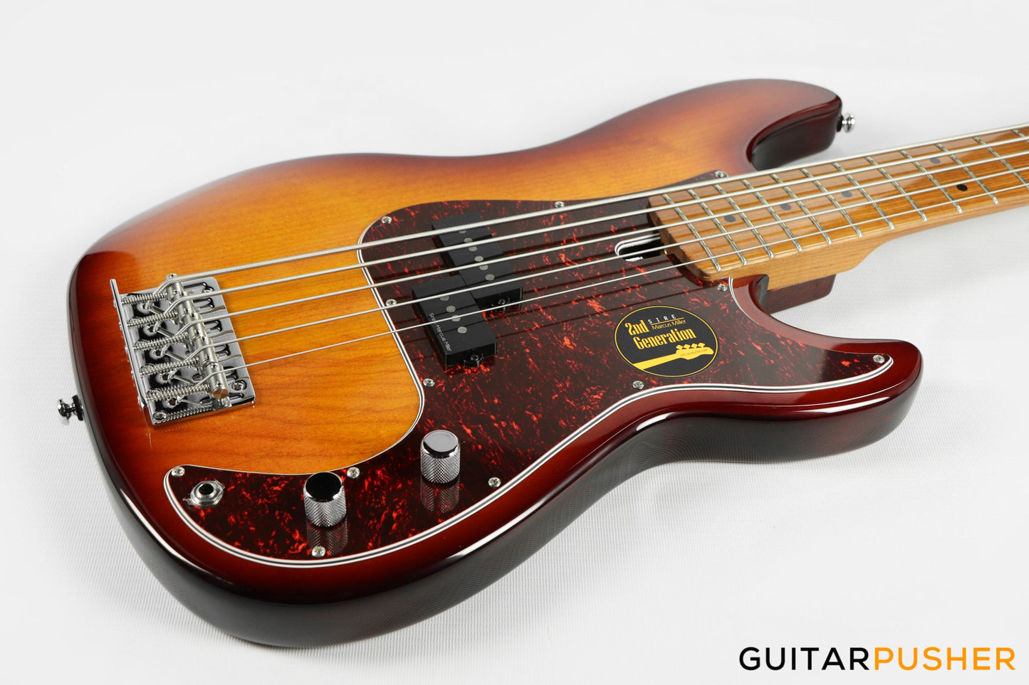 Sire P5 Alder 5-String Bass Guitar with Premium Gig Bag - Tobacco Sunburst