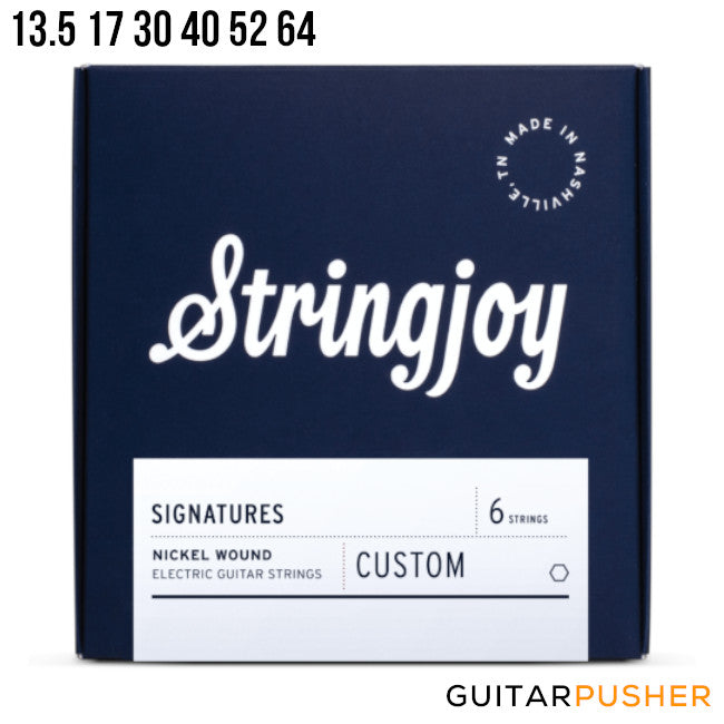 Stringjoy Electric Guitar String Set - CUSTOM 13.5s (13.5 17 30 40 52 64)