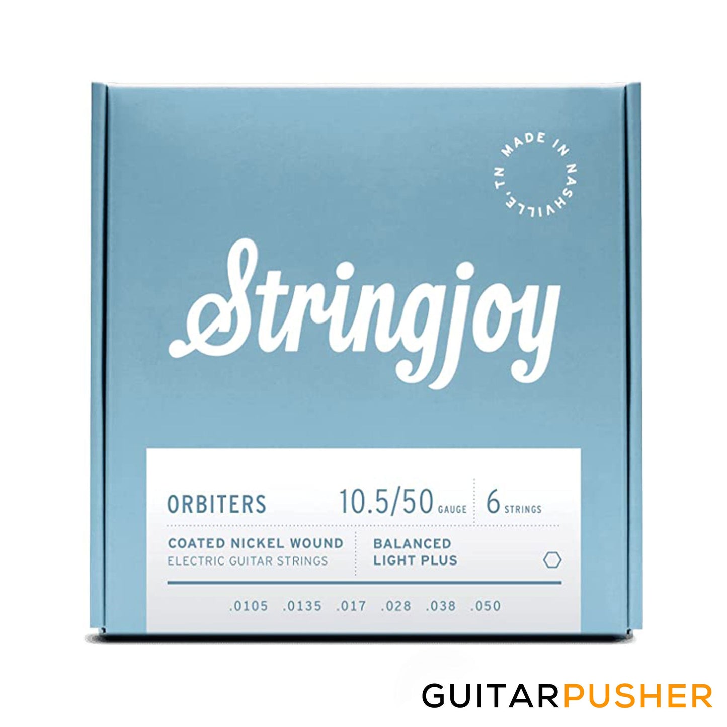 Stringjoy Orbiters Electric Guitar String Set - BALANCED 10.5s Light Plus (10.5 13.5 17 28 38 50)