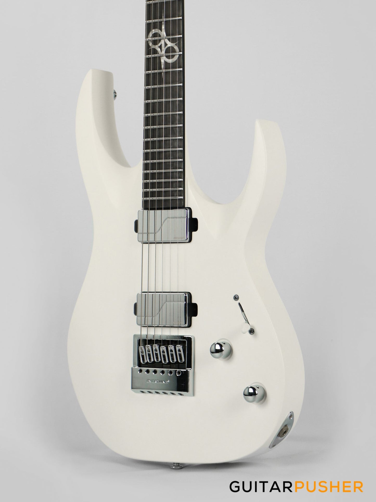 Solar Guitars A1.6Vinter Pearl White Matte Electric Guitar w/ Fishman Fluence Modern Pickups & Evertune Bridge