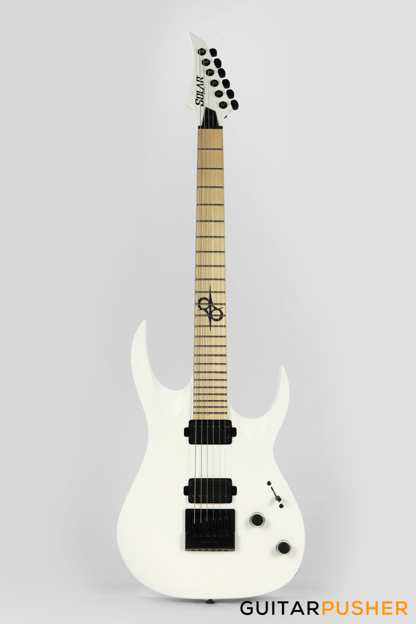 Solar Guitars A1.6W White Matte Electric Guitar w/ Evertune Bridge