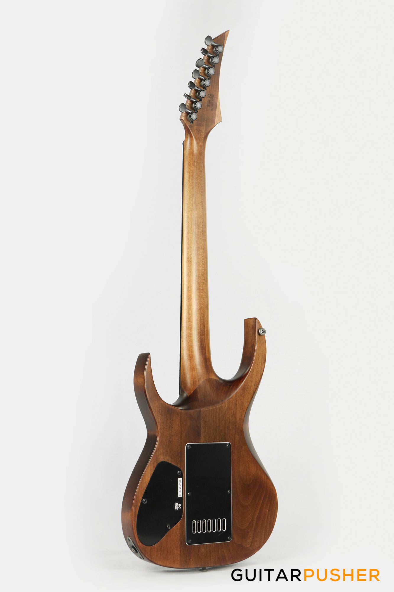 Solar Guitars A1.7D LTD Aged Natural Matte/Distressed 7-String Electric Guitar with Evertune Bridge