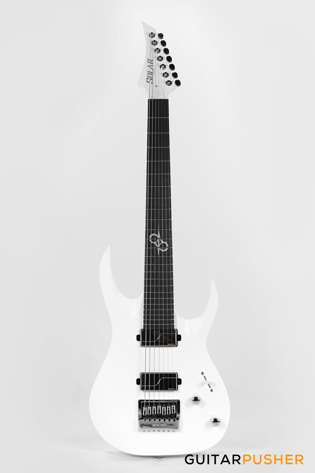 Solar Guitars A1.7 Vinter Pearl White Matter 7-String Electric Guitar with Fishman Fluence Modern & Evertune Bridge