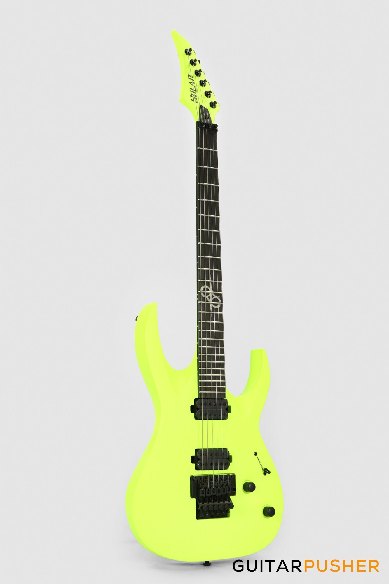 Solar Guitars A2.6FR LN Lemon Neon Matte Electric Guitar w/ Floyd Rose