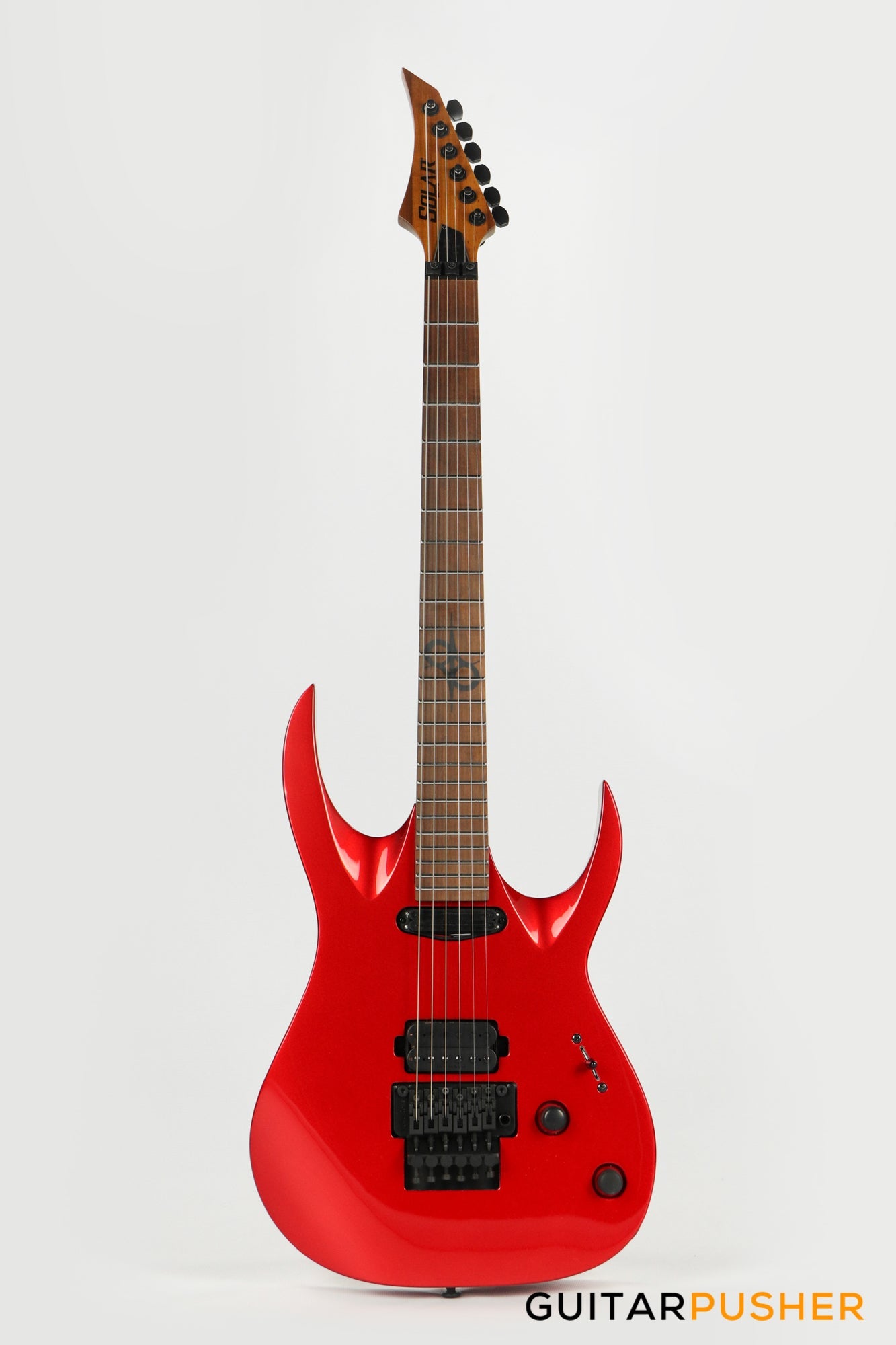 Solar Guitars AB1.6FRCAR Candy Apple Red Metallic Electric Guitar w/ Floyd Rose 1000