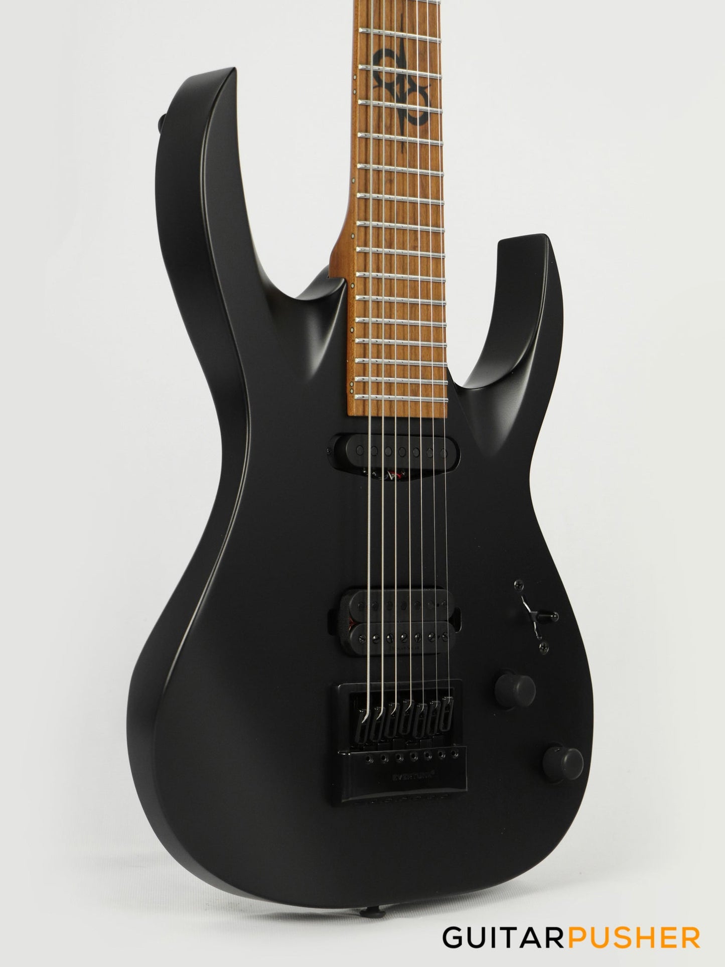 Solar Guitars AB1.7C Carbon Black Matte 7-String Electric Guitar with Evertune Bridge