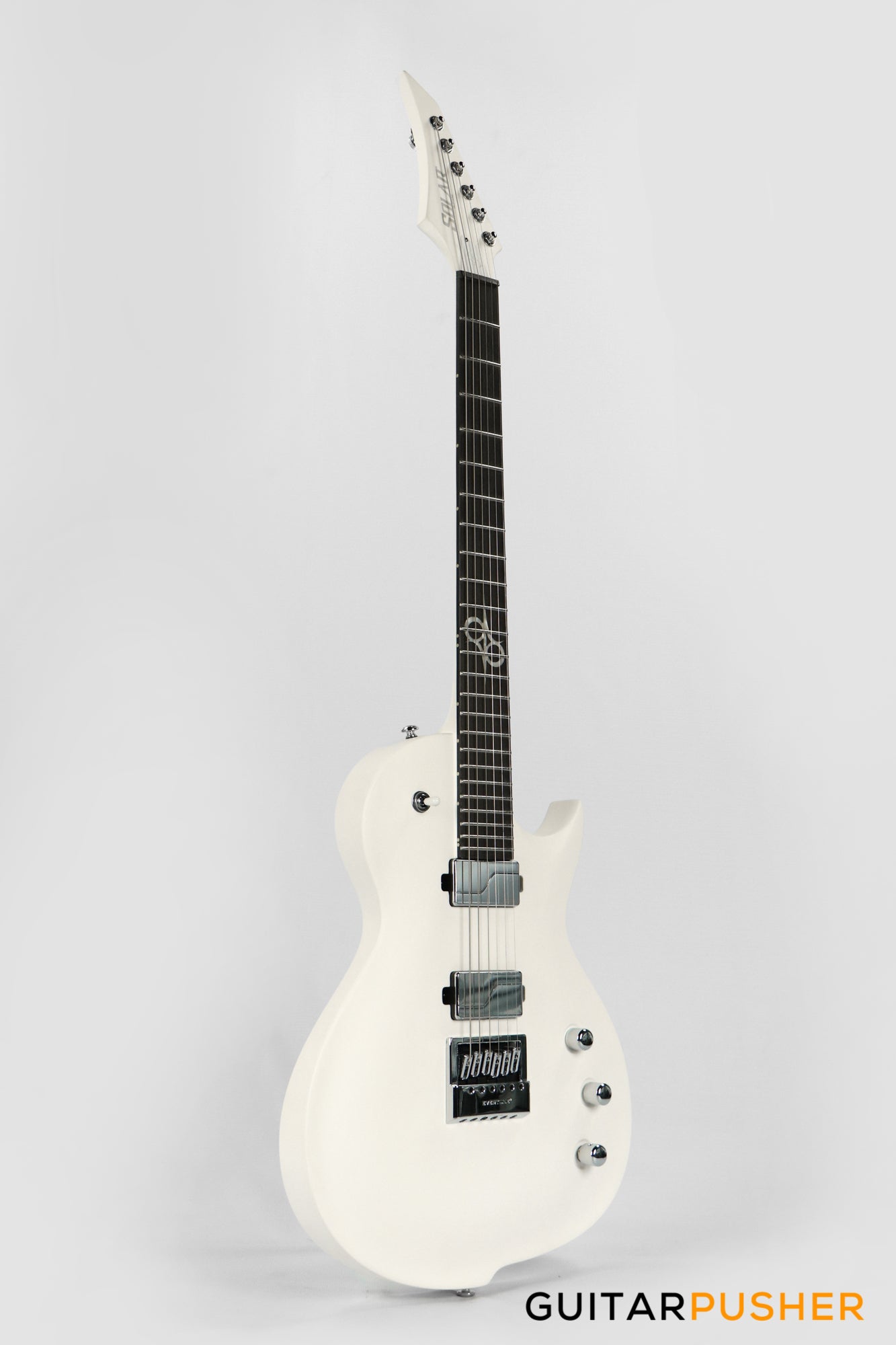 Solar Guitars GC1.6Vinter Pearl White Matte Singlecut Electric Guitar w/ Fishman Fluence Modern Pickups