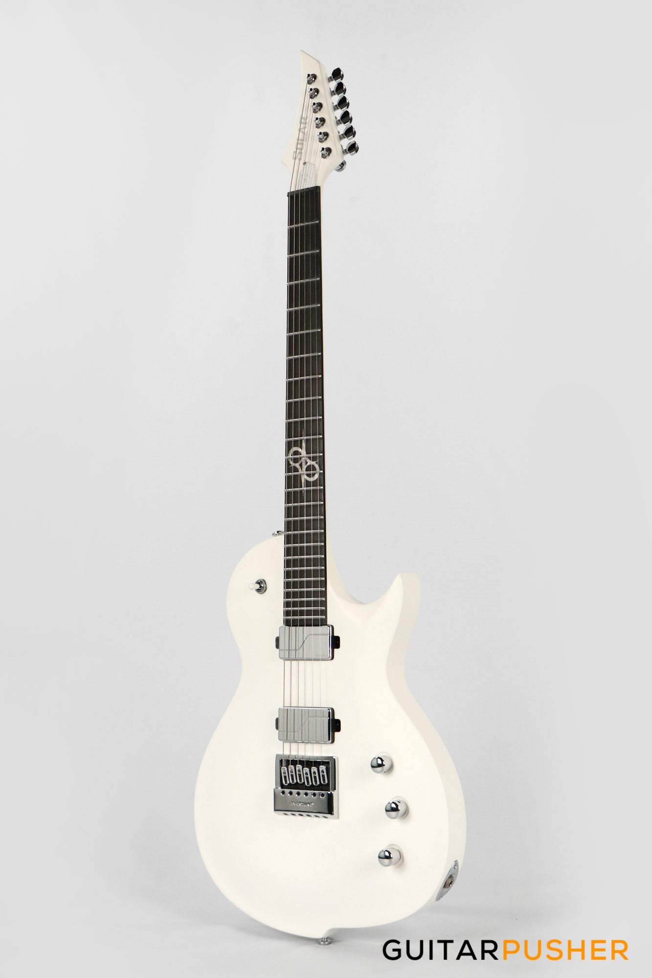 Solar Guitars GC1.6Vinter Pearl White Matte Singlecut Electric Guitar w/ Fishman Fluence Modern Pickups