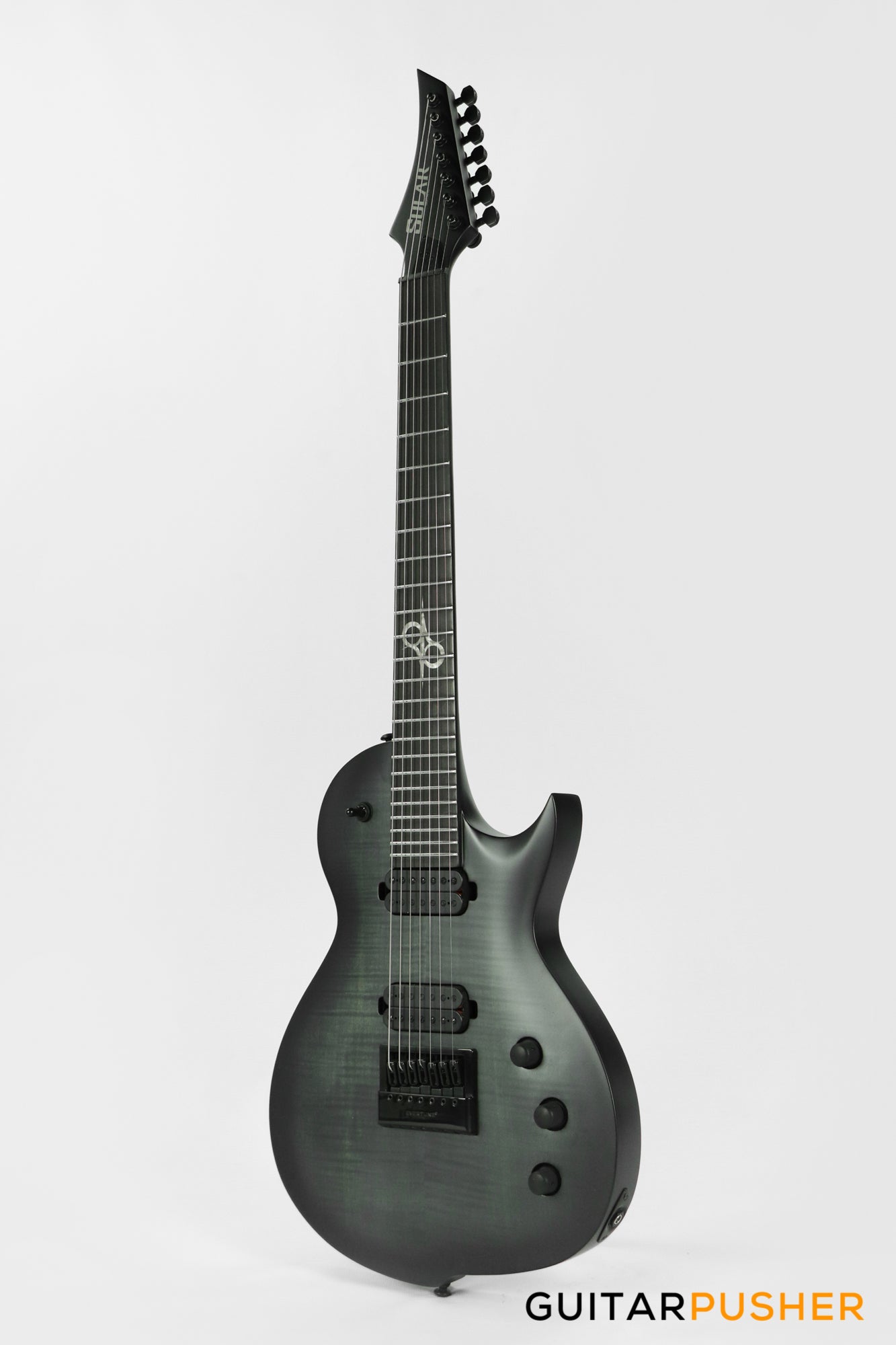 Solar Guitars GC1.7FBB Flame Black Burst Matte Singlecut 7-String Electric Guitar