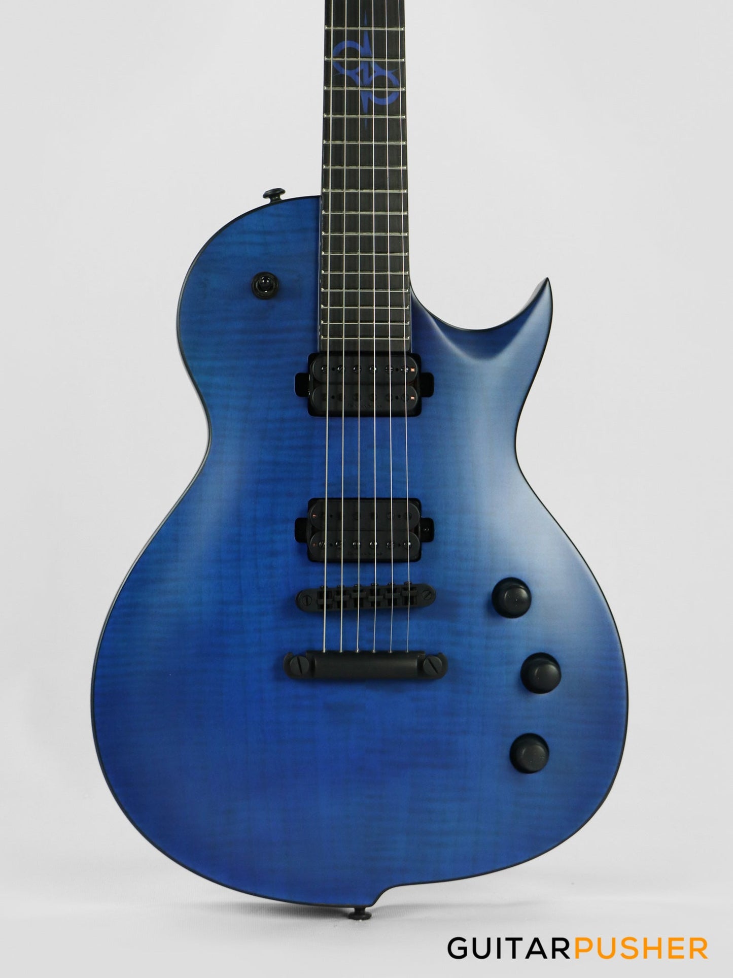 Solar Guitars GC 2.6C Flame Blue Matte Singlecut Electric Guitar