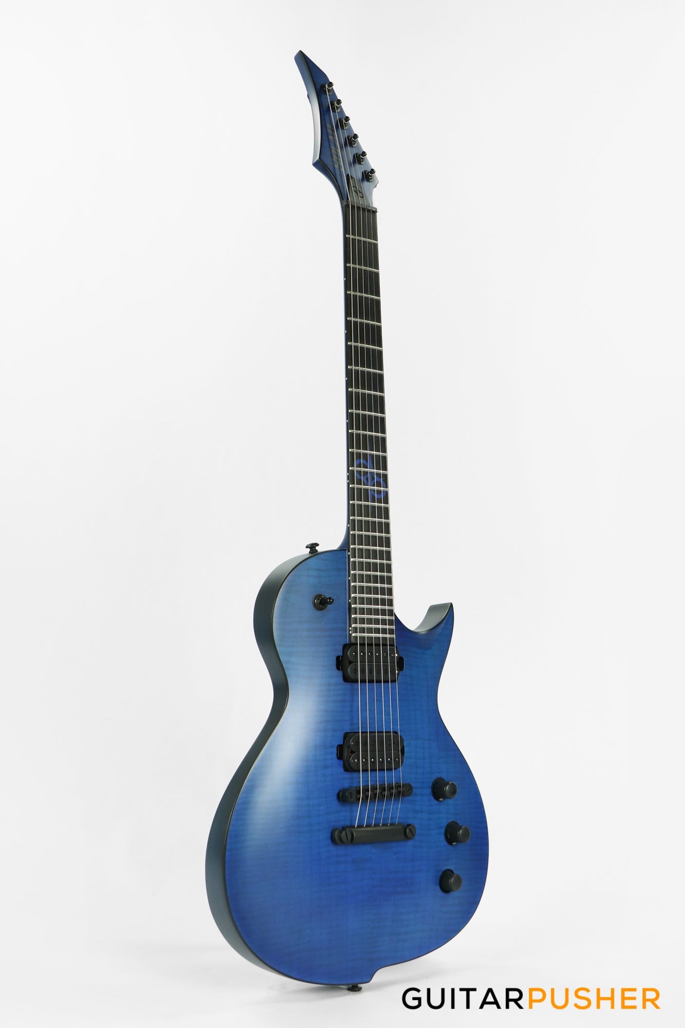 Solar Guitars GC 2.6C Flame Blue Matte Singlecut Electric Guitar