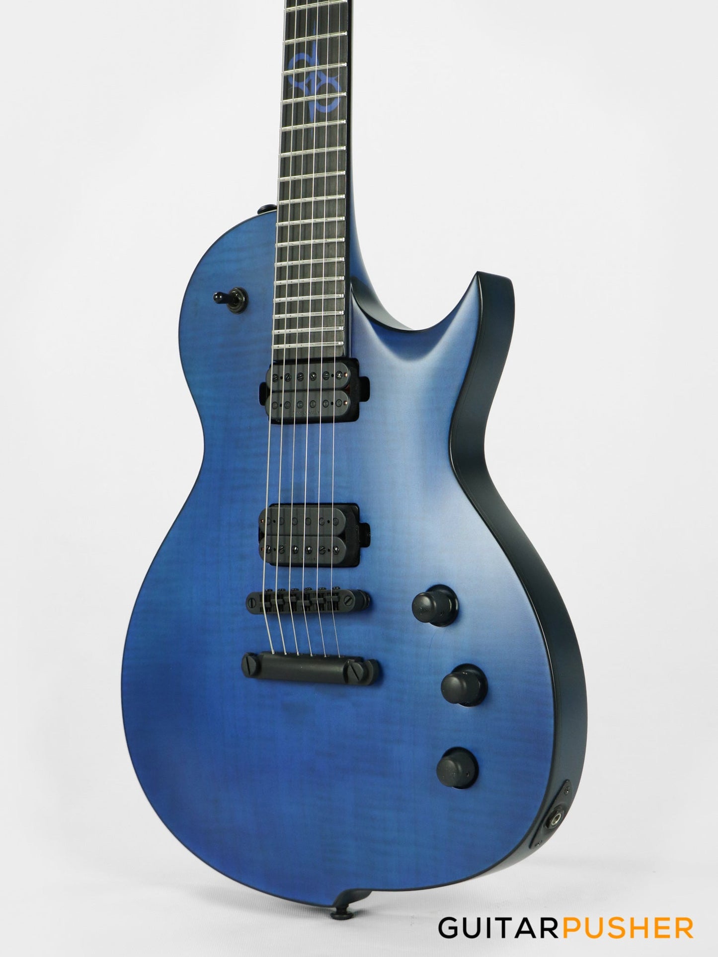 Solar Guitars GC 2.6C Flame Blue Matte Singlecut Electric Guitar