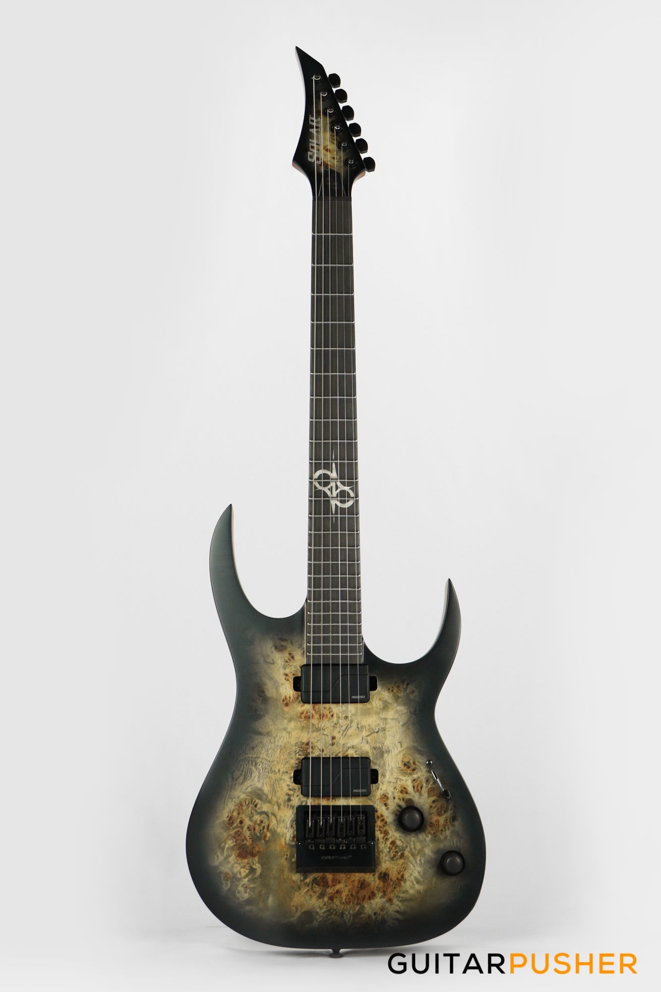 Solar Guitars S1.6PB Electric Guitar w/ Evertune Bridge - Poplar Burl –  Guitar Pusher Verdana