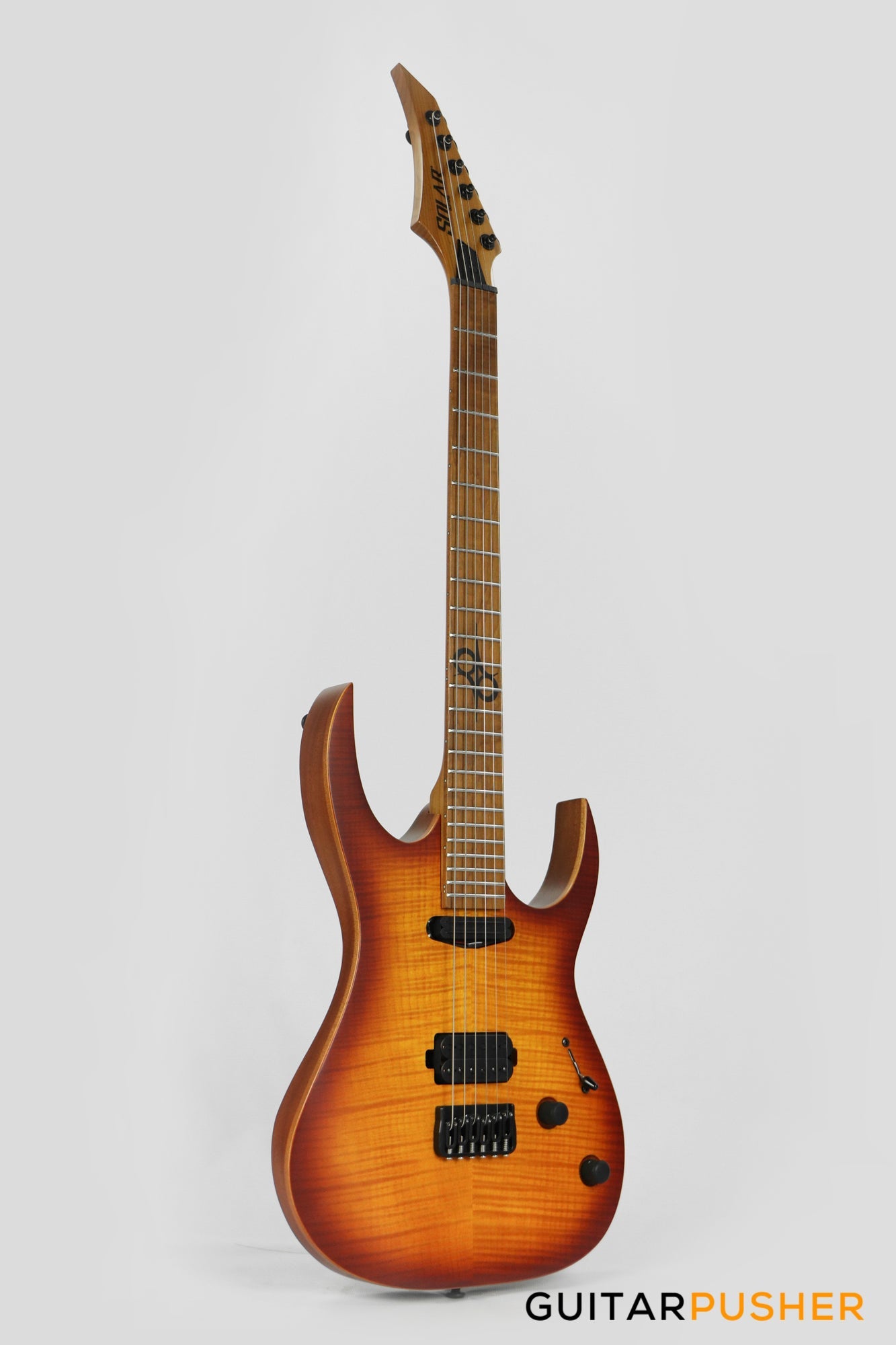 Solar Guitars SB1.6HFSB Flame Solar Burst Matte Electric Guitar