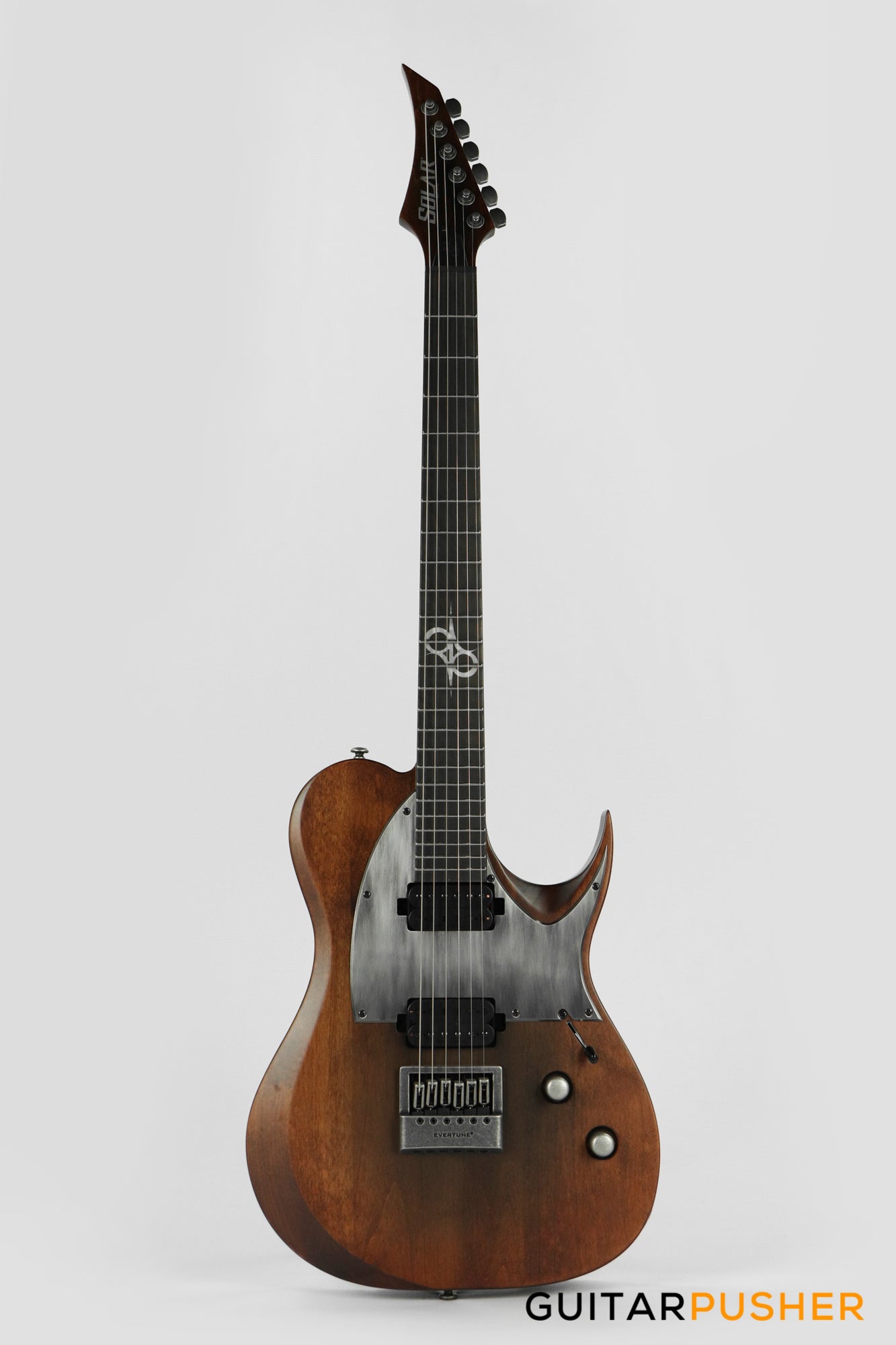 Solar Guitars T1.6D Aged Natural Matte/Distressed Electric Guitar w/ Evertune Bridge