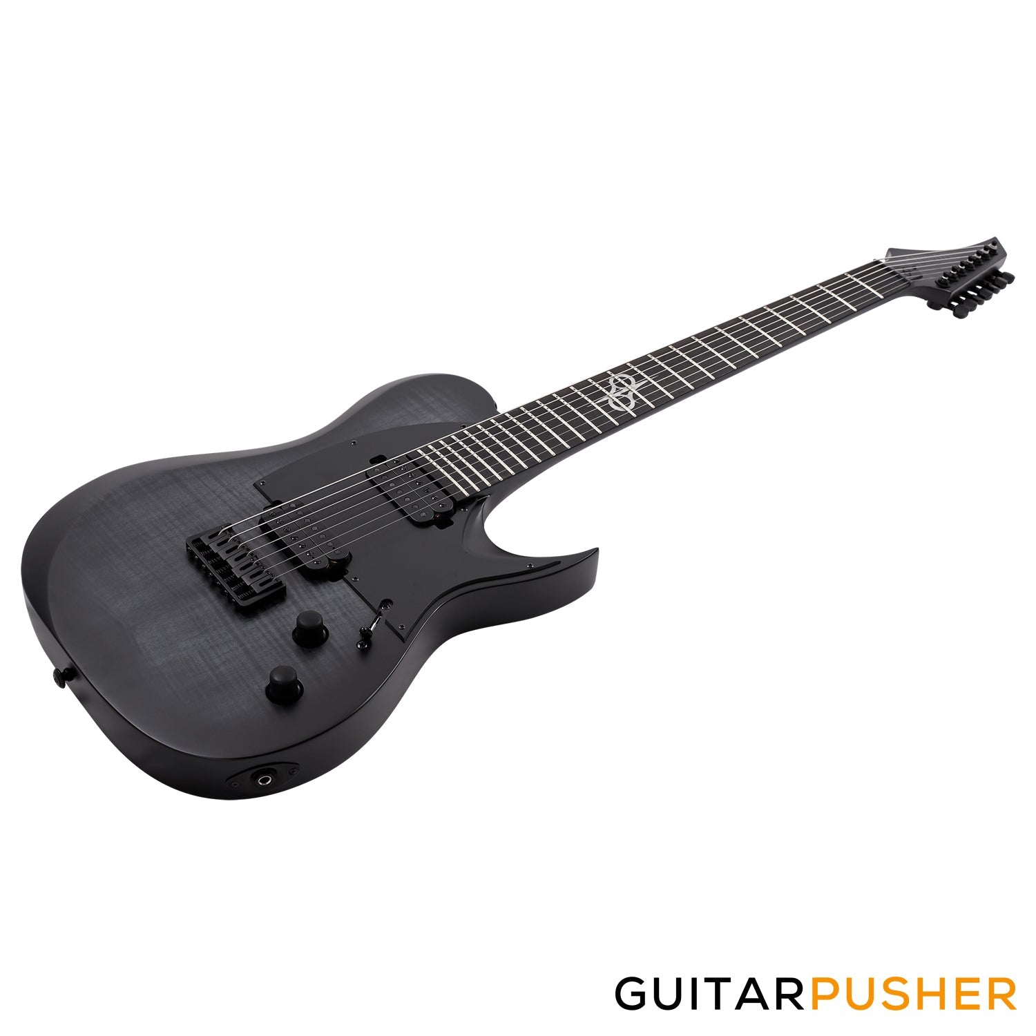 Solar Guitars T2.7FBB Flame Black Burst Matte 7-String Electric Guitar ...