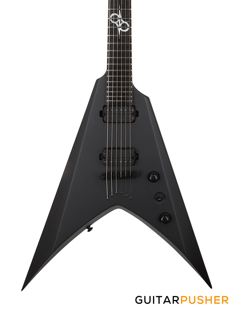 Solar Guitars V2.6C Carbon Black Matte Flying V Electric Guitar