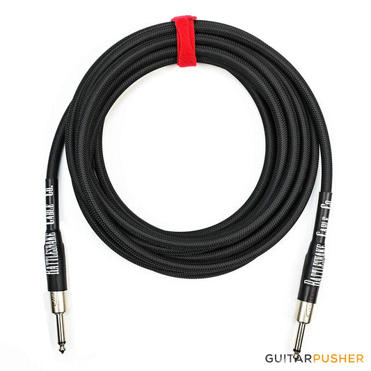 Rattlesnake Standard Instrument Cable - Straight to Straight Nickel Plugs - GuitarPusher