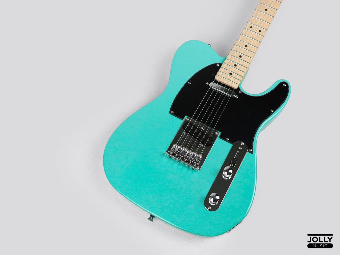 JCraft T-1 T-Style Electric Guitar with Gigbag - Cyan