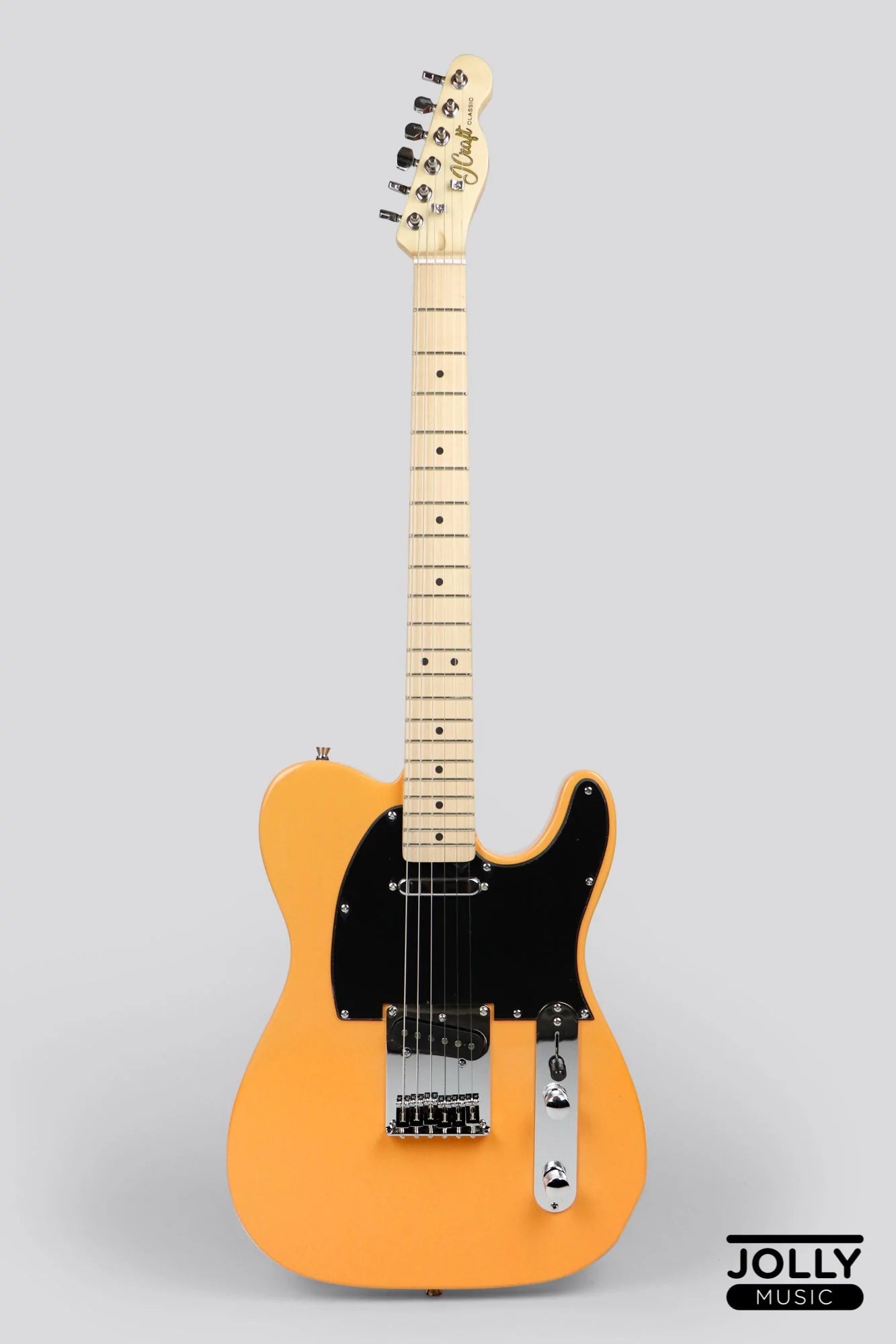 JCraft T-1 T-Style Electric Guitar with Gigbag - Honey