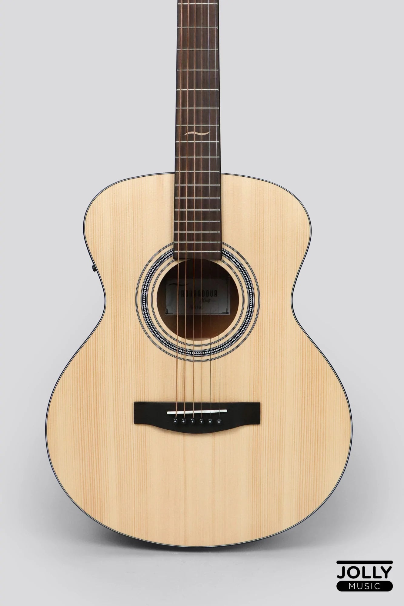 JCraft Troubadour TS-216E Solid Top Grand Symphony Acoustic Guitar with Pickups and Gigbag