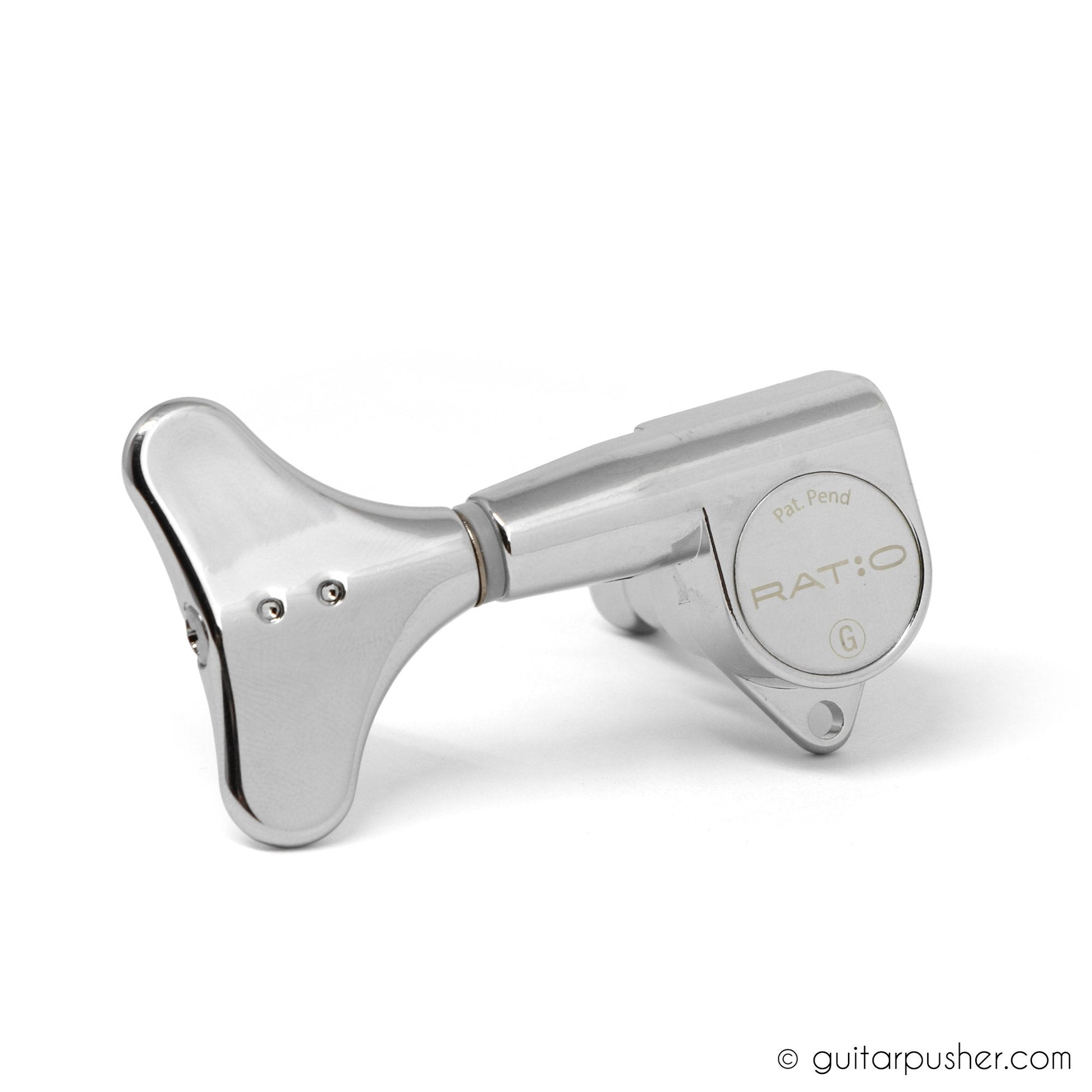 Graphtech Single Ratio Tuner for Bass Modern Style Machine Head - Chrome - GuitarPusher