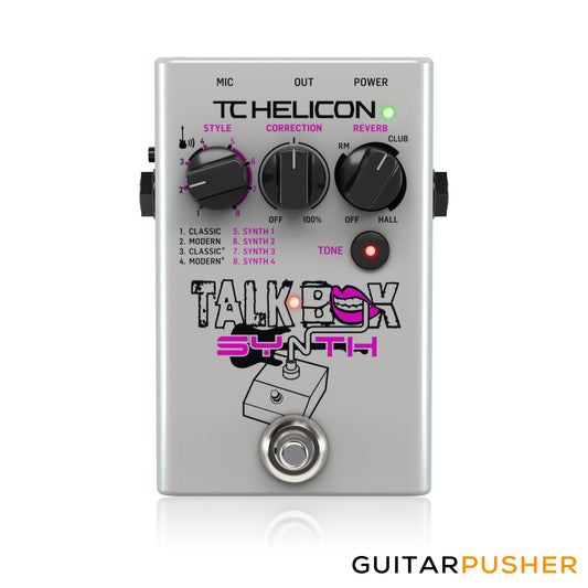 TC Helicon Talkbox Synth Studio-Quality Stompbox for Guitar Talkbox Effects & Vocal Tone Polishing