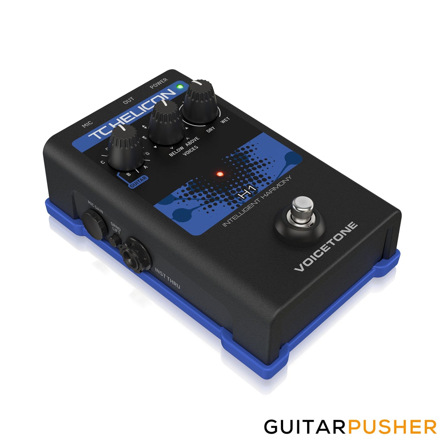 TC Helicon VoiceTone H1 Single-Button Stompbox for Realistic Guitar Controlled Vocal Harmony