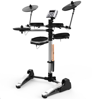 Aroma TDX-10 Space-Saving Compact 4+3 Electronic Drums with 10 inch Dual Zone Snare and Cymbal Choke
