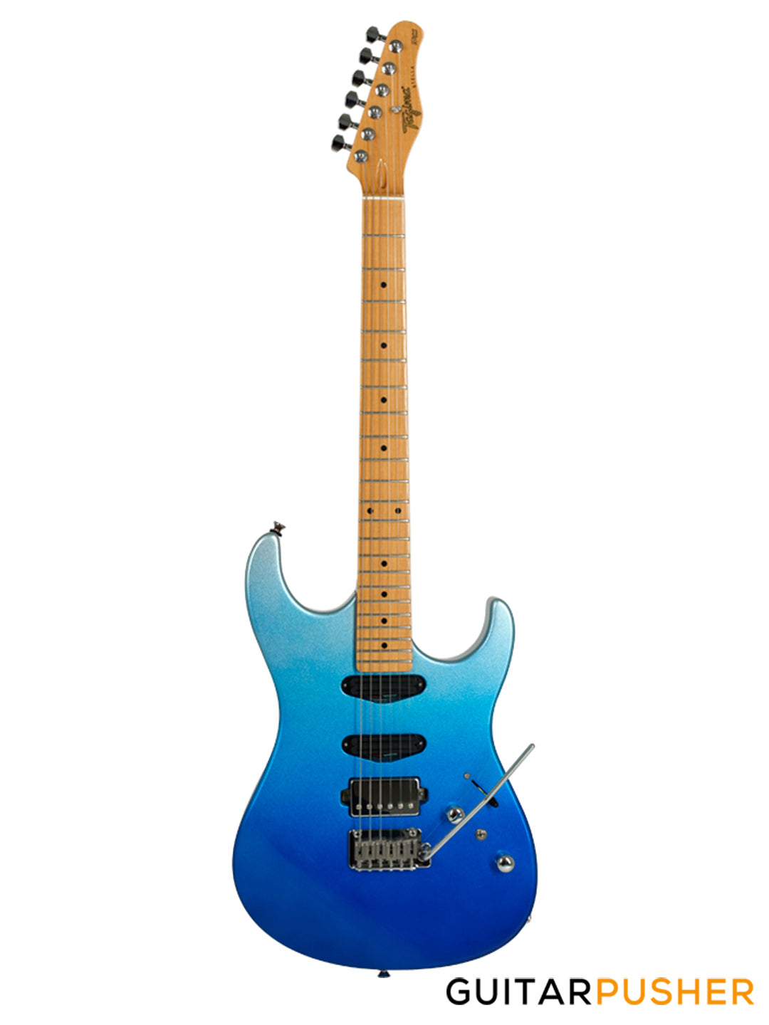 Tagima Brazil Series Stella H3 HSS S Style Electric Guitar (Fade Metallic Blue) Maple Fingerboard