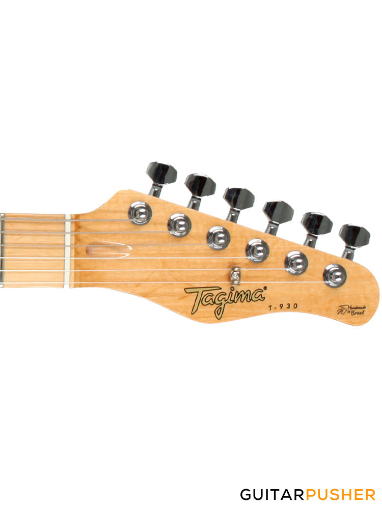 Tagima Brazil Series T-930 HSS T-Style Electric Guitar (White) Maple Fingerboard/Pearl White Pickguard