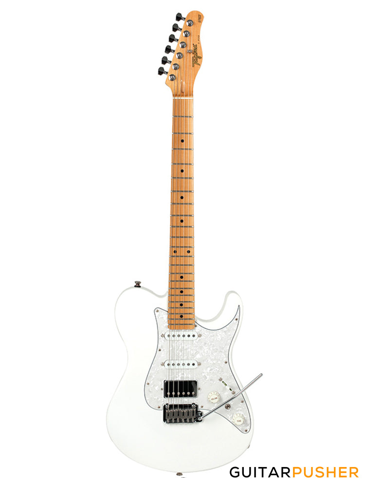 Tagima Brazil Series T-930 HSS T-Style Electric Guitar (White) Maple Fingerboard/Pearl White Pickguard