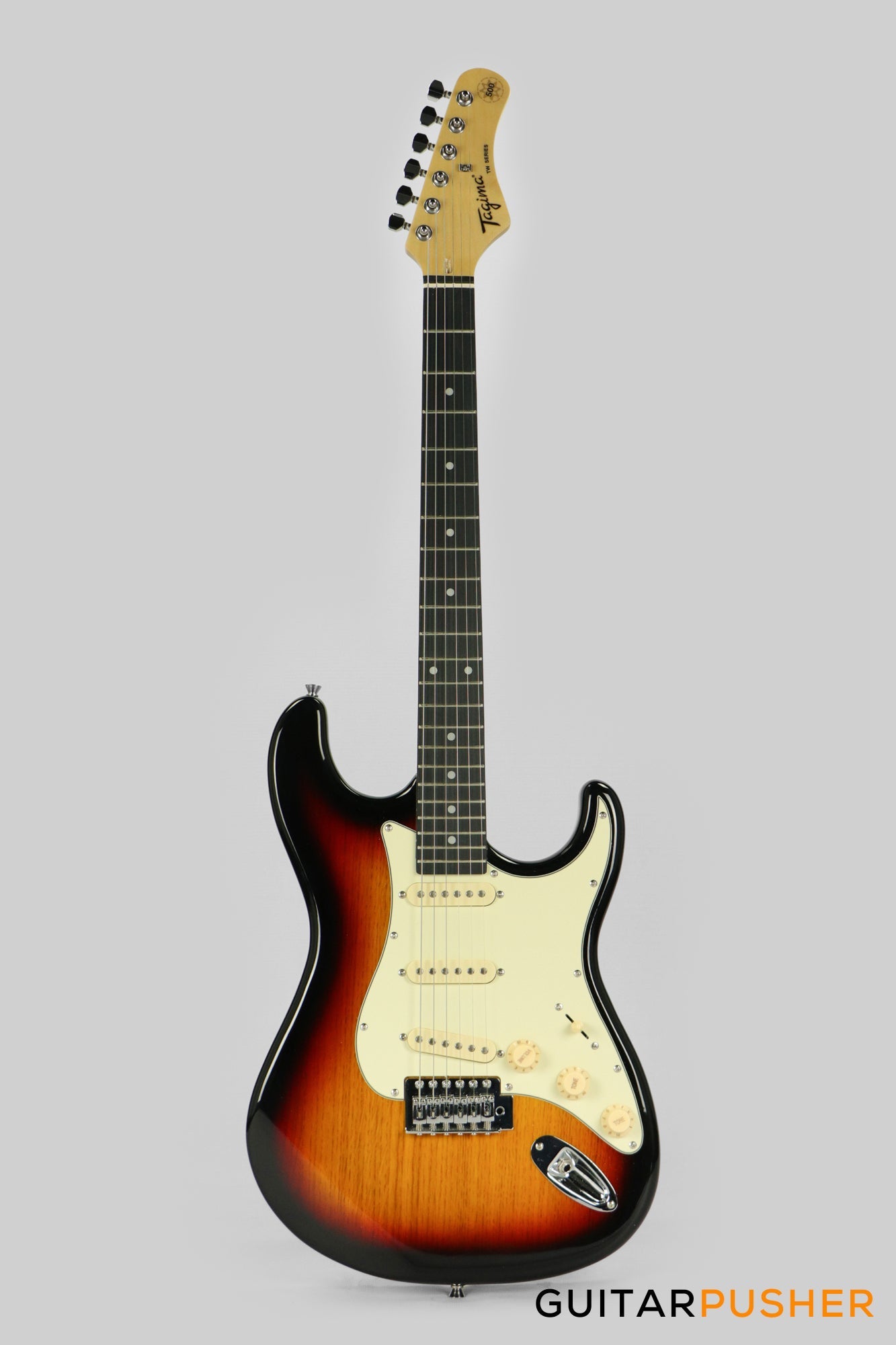 Tagima TG-500 S-Style Woodstock Series - Sunburst (Ebony Fingerboard/Alpine White Pickguard)