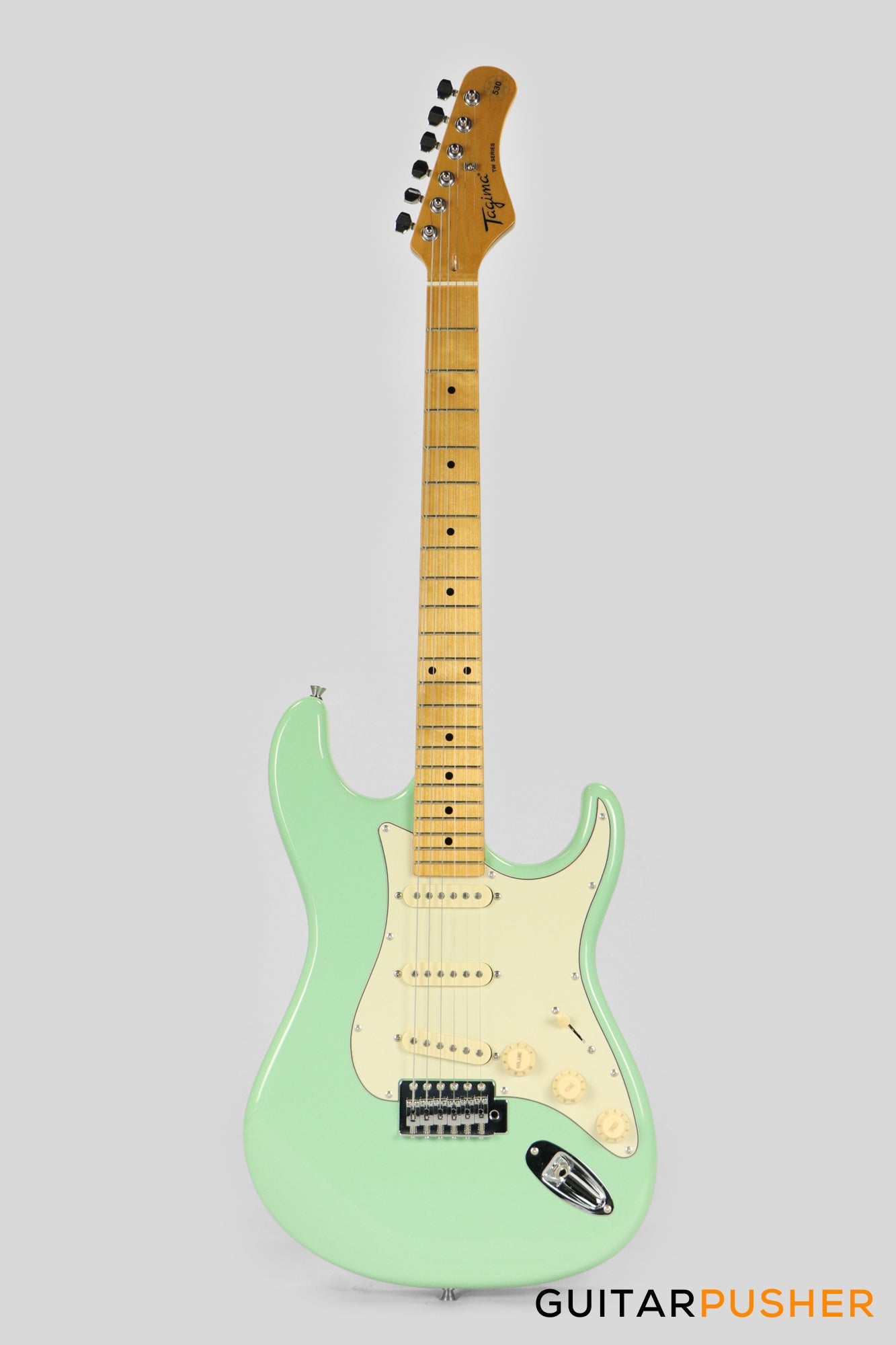 Tagima TG-530 S-Style Woodstock Series - Surf Green (Maple Fingerboard/Alpine White Pickguard)