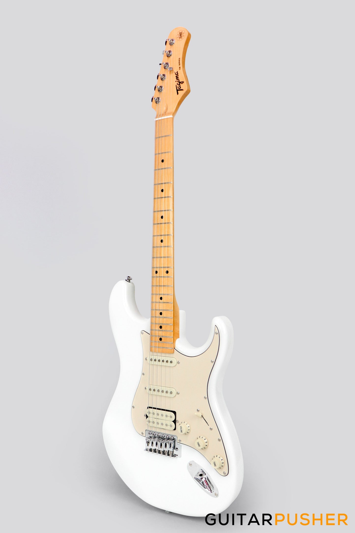 Tagima TG-540 HSS S-Style Woodstock Series - White