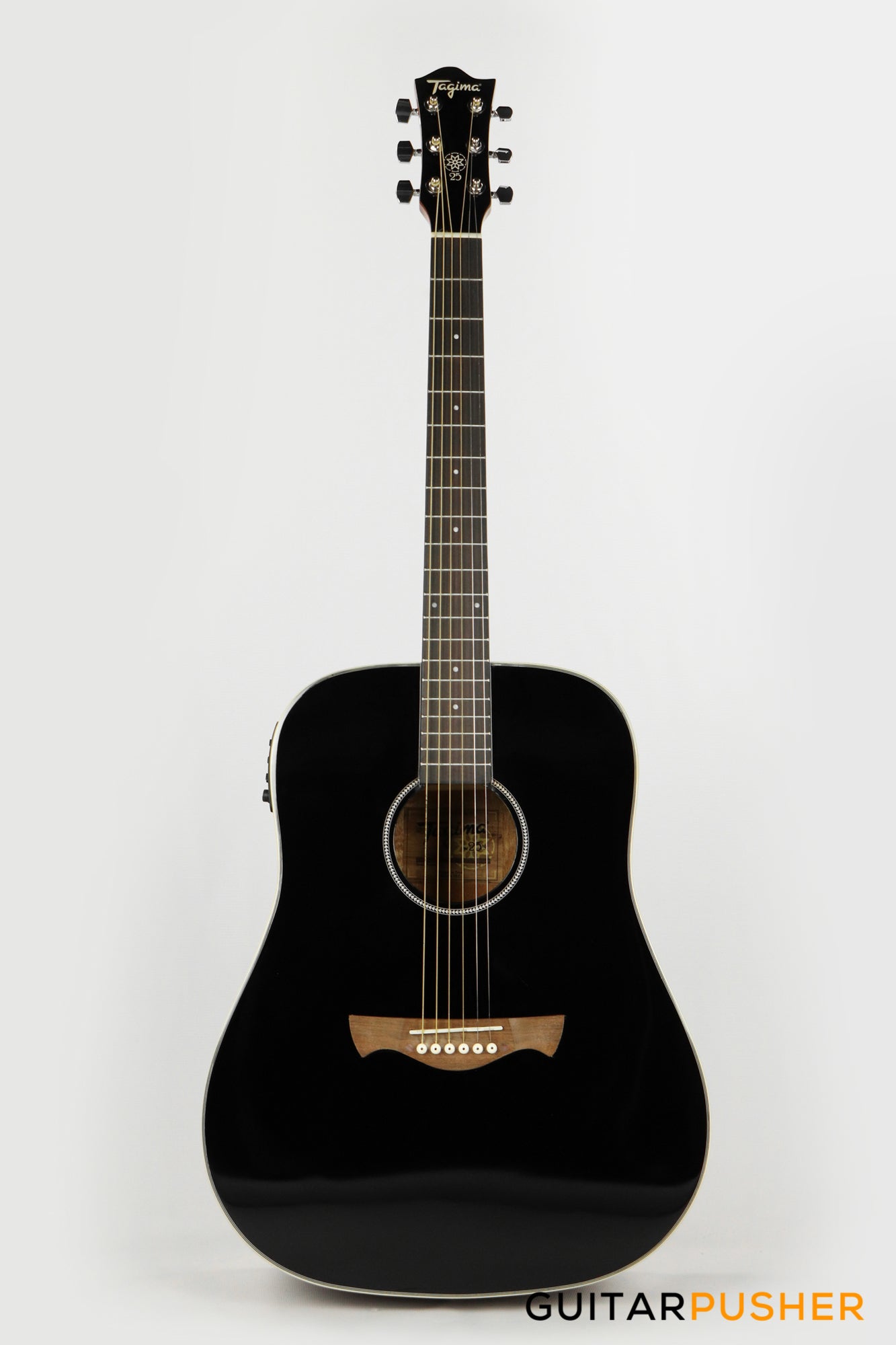 Tagima TW-25 EQ Dreadnought Acoustic-Electric Guitar - Black