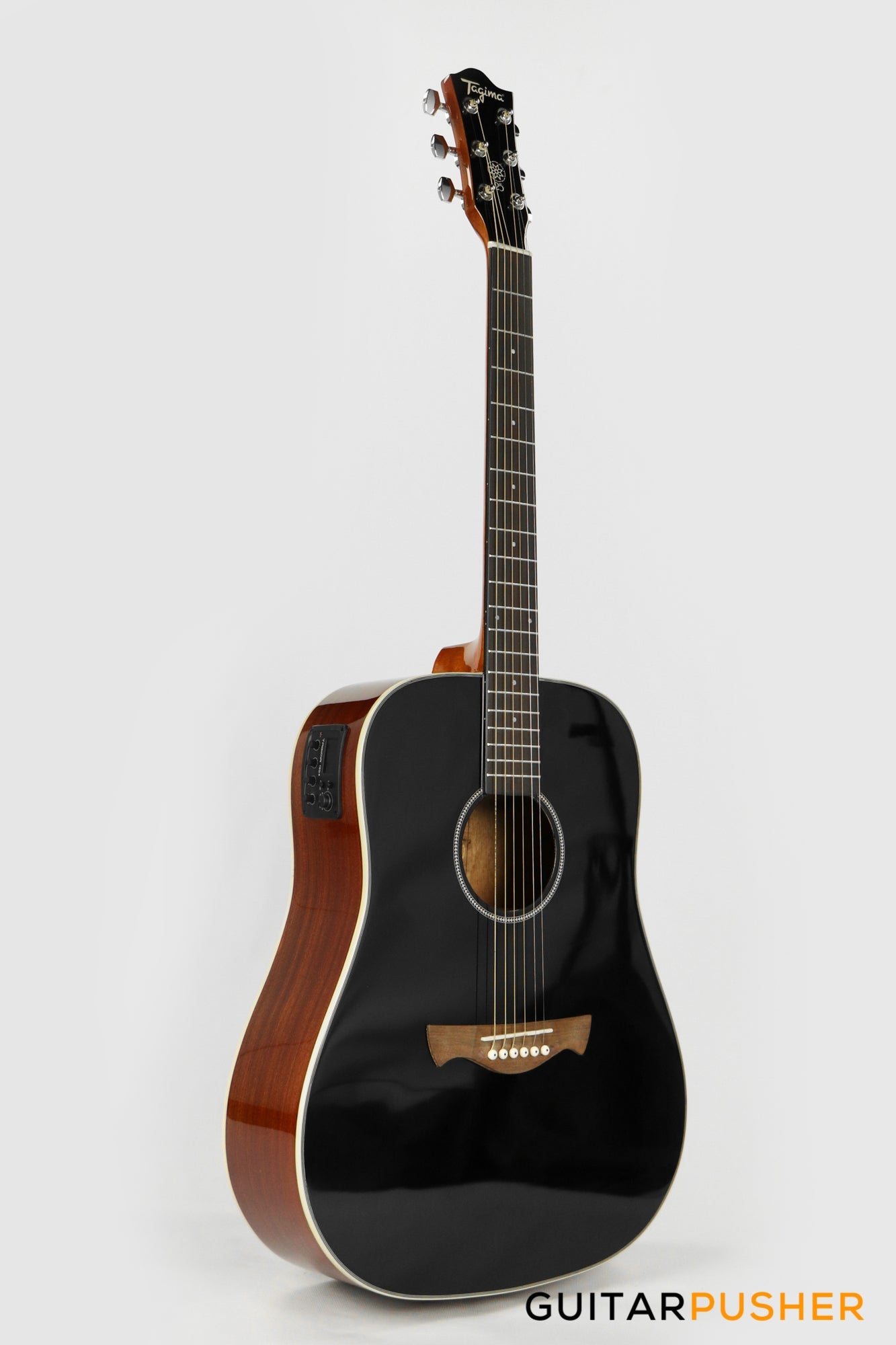 Tagima TW-25 EQ Dreadnought Acoustic-Electric Guitar - Black