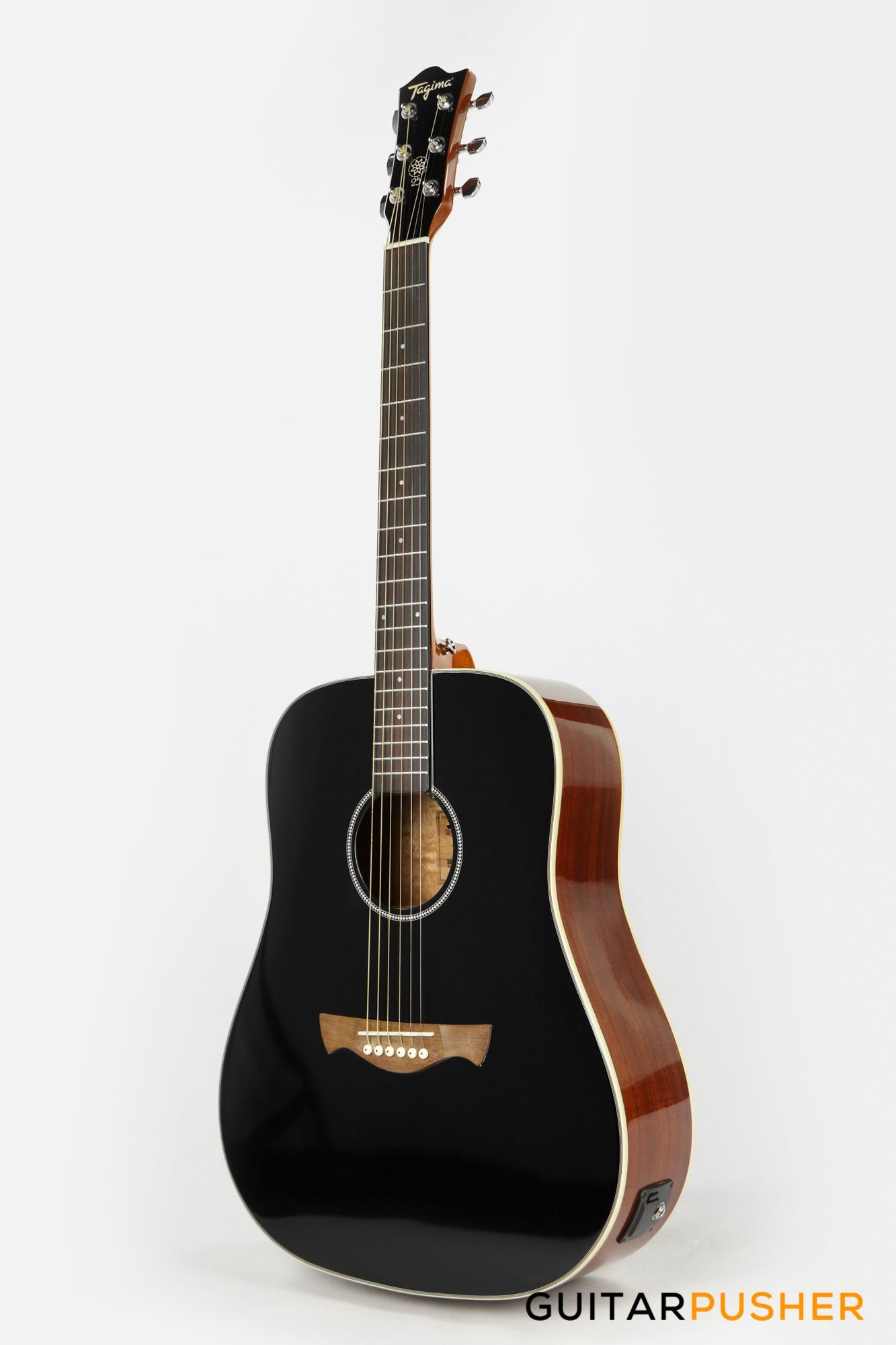 Tagima TW-25 EQ Dreadnought Acoustic-Electric Guitar - Black