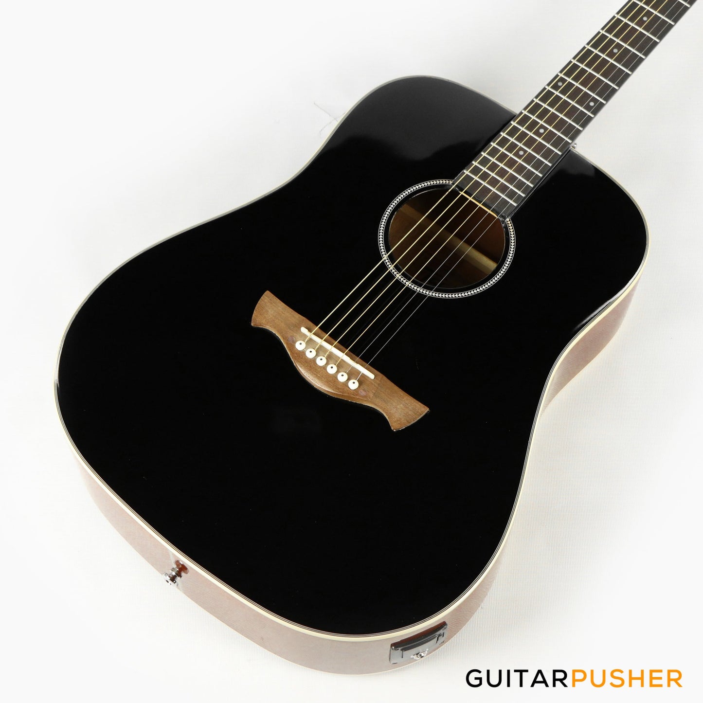 Tagima TW-25 EQ Dreadnought Acoustic-Electric Guitar - Black